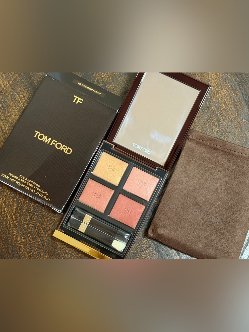 Tom Ford Quad Color Eyeshadow Palette — 40 Golden Hour